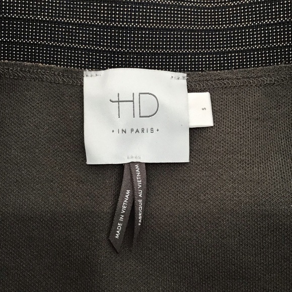 Anthropologie HD In Paris Glistened Metallic Hi-Low Skirt Career Gold NWT Size S - Picture 2 of 9